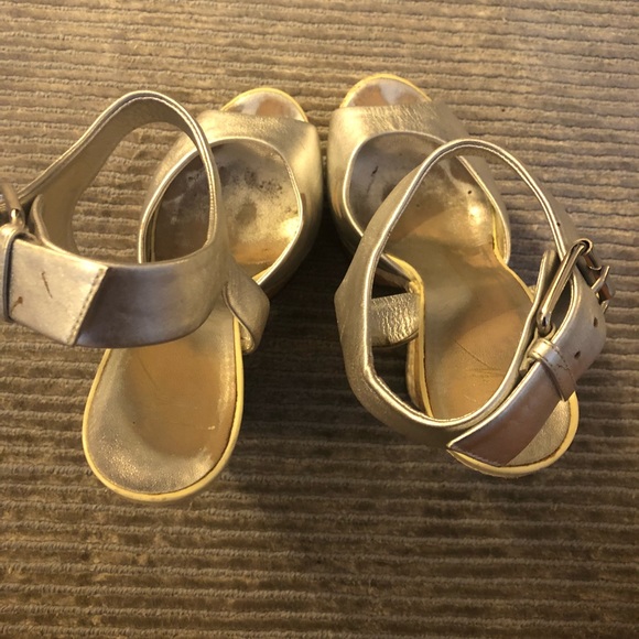 Giuseppe Zanotti leather cork skin wedges size 8 - Picture 6 of 8